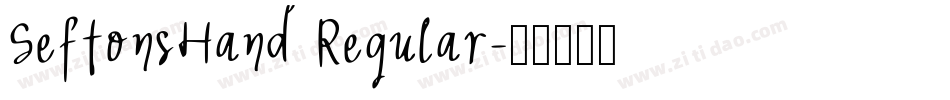 SeftonsHand Regular字体转换